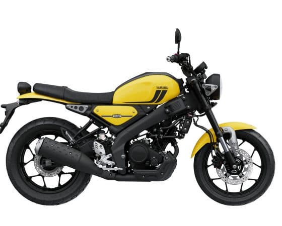 Yamaha XSR 125 (žlutá) - výcvikový motocykl Autoškola Trefa Praha